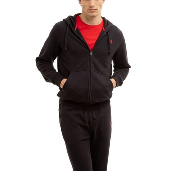 U.S. Polo Assn. Men's Full Zip Fleece Hoodie - Picture 1 of 5